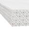 Small White Rustic Embossed Wood Floating Wall Shelf